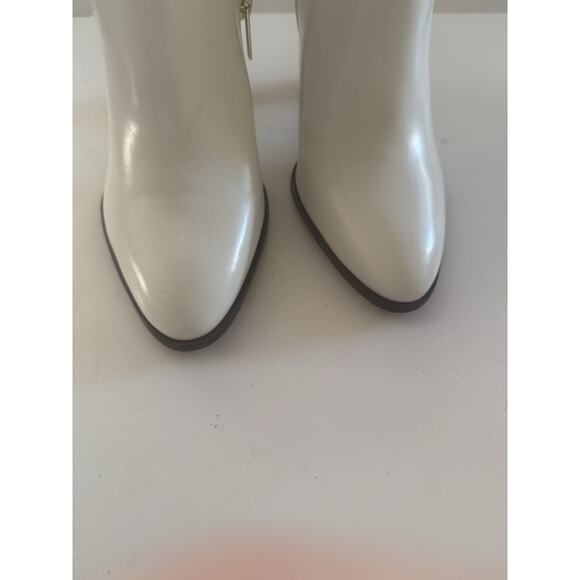 NEW Vince Camuto Epandra Leather White Cowboy Rodeo Gogo Disco Glam Boots Size 9 - Picture 5 of 13